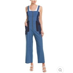 Chambray Crop Jumpsuit